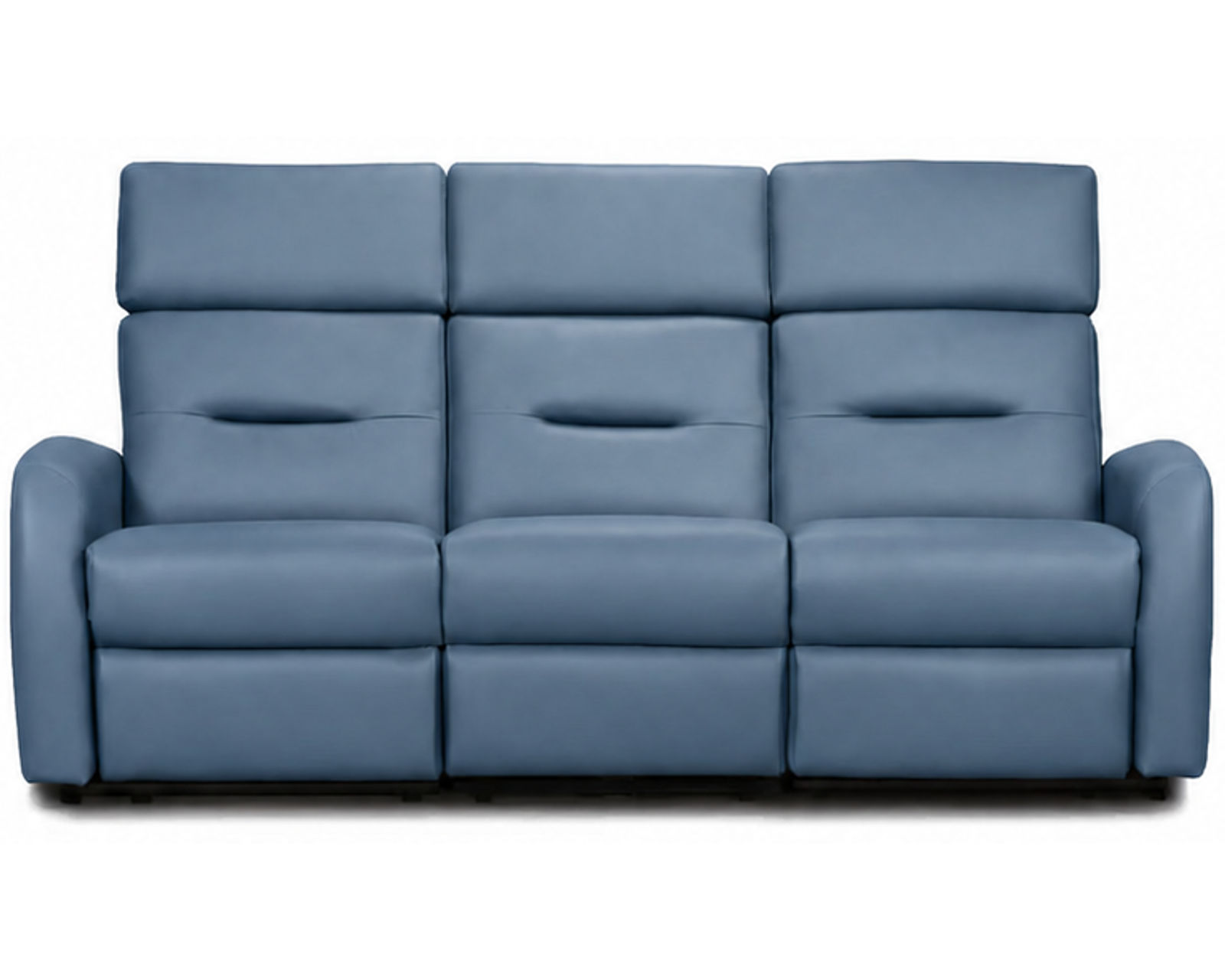 Trey Dual Power Reclining Sofa — Available in Standard & Wide Cushions, 140+ Leather Options, and 76", 79", or 108" Widths - Trey 79" Reclining Sofa