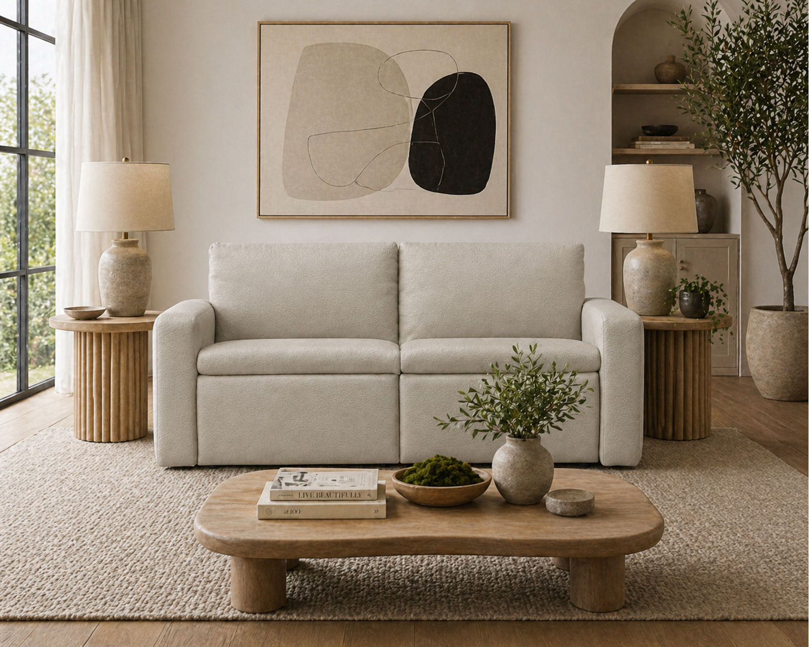 Blanche Reclining or Stationary Sofa — Available in Wide Cushions, 140+ Leather Options, and 79"or 112" Widths - Luxury Comfort, Custom Made for You—Without the Luxury Price