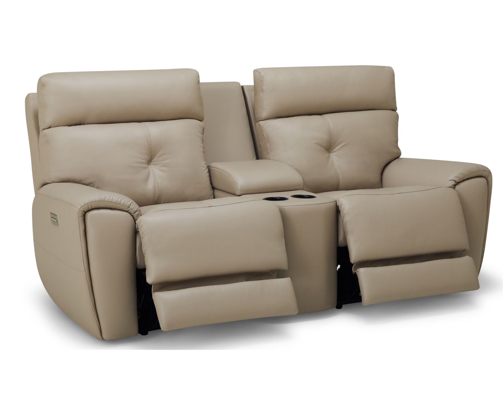 Aedon 41502 Power Headrest Power Wallhugger Recliner (+200 colors) - Aedon 80" Power Headrest Power Reclining Console Loveseat 