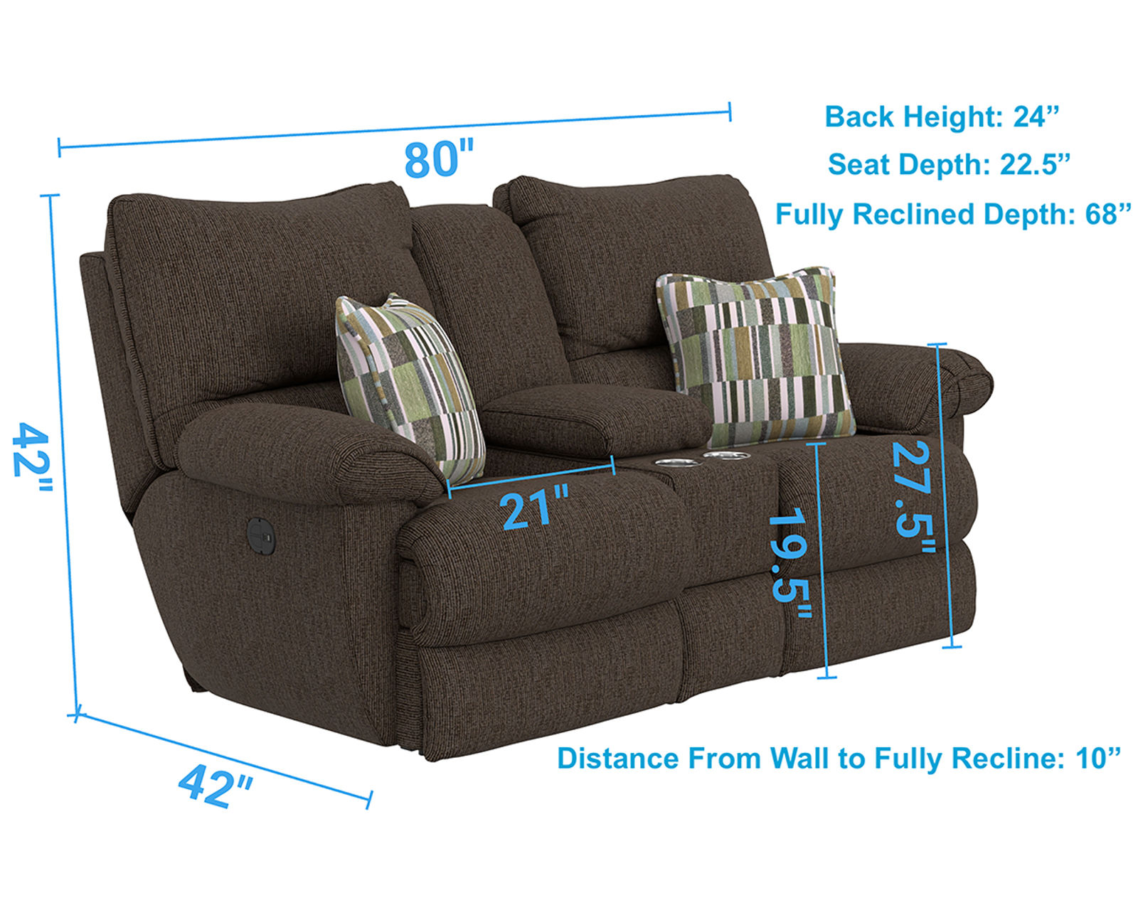 Lenny 90" Power Lay Flat Reclining Sofa (Two colors) - Deep Comfort. Lasting Support.