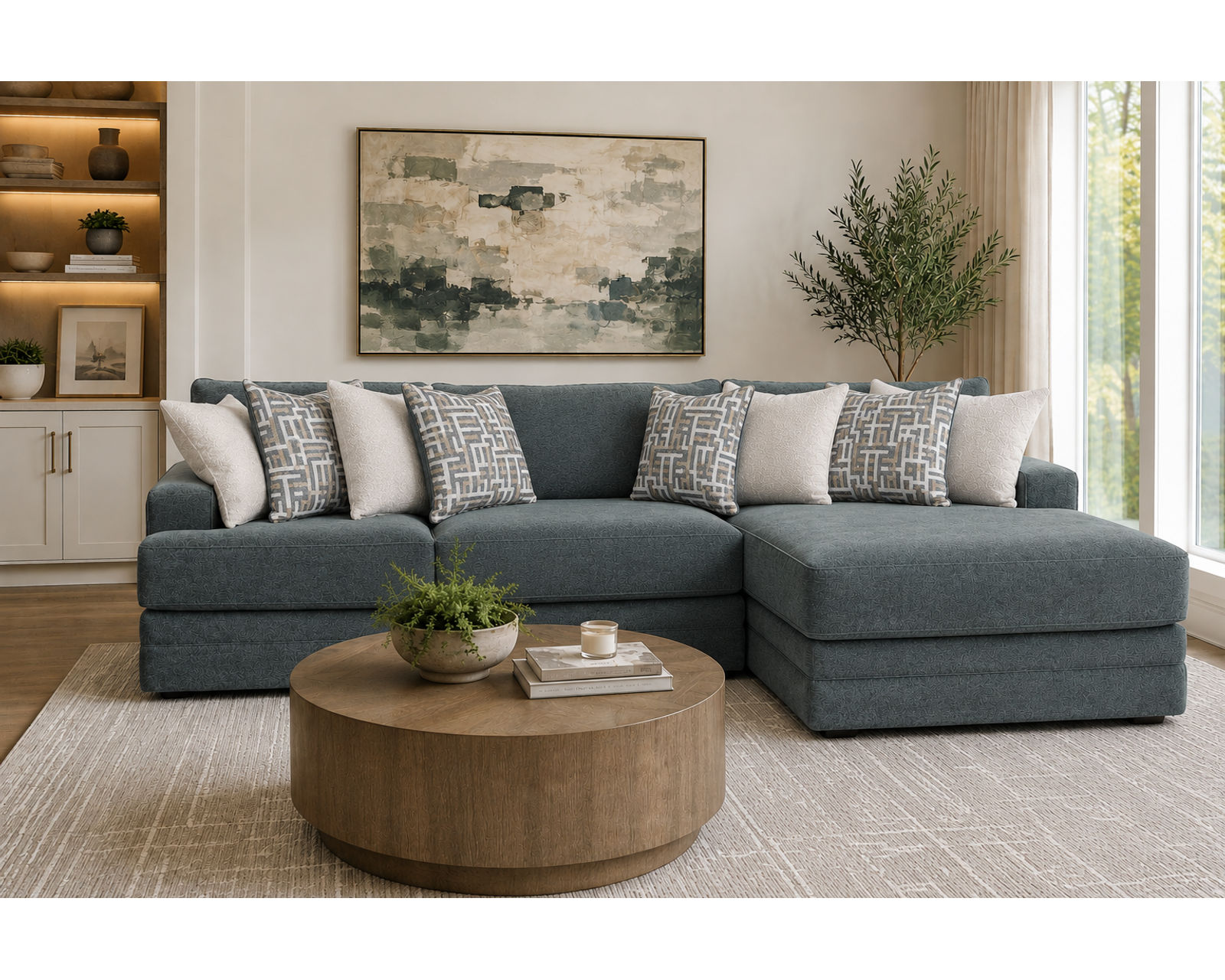 Briggs 934 Modular Sectional (Relaxed Contemporary Style. Plush Comfort) - High-End Style. Down-to-Earth Prices.