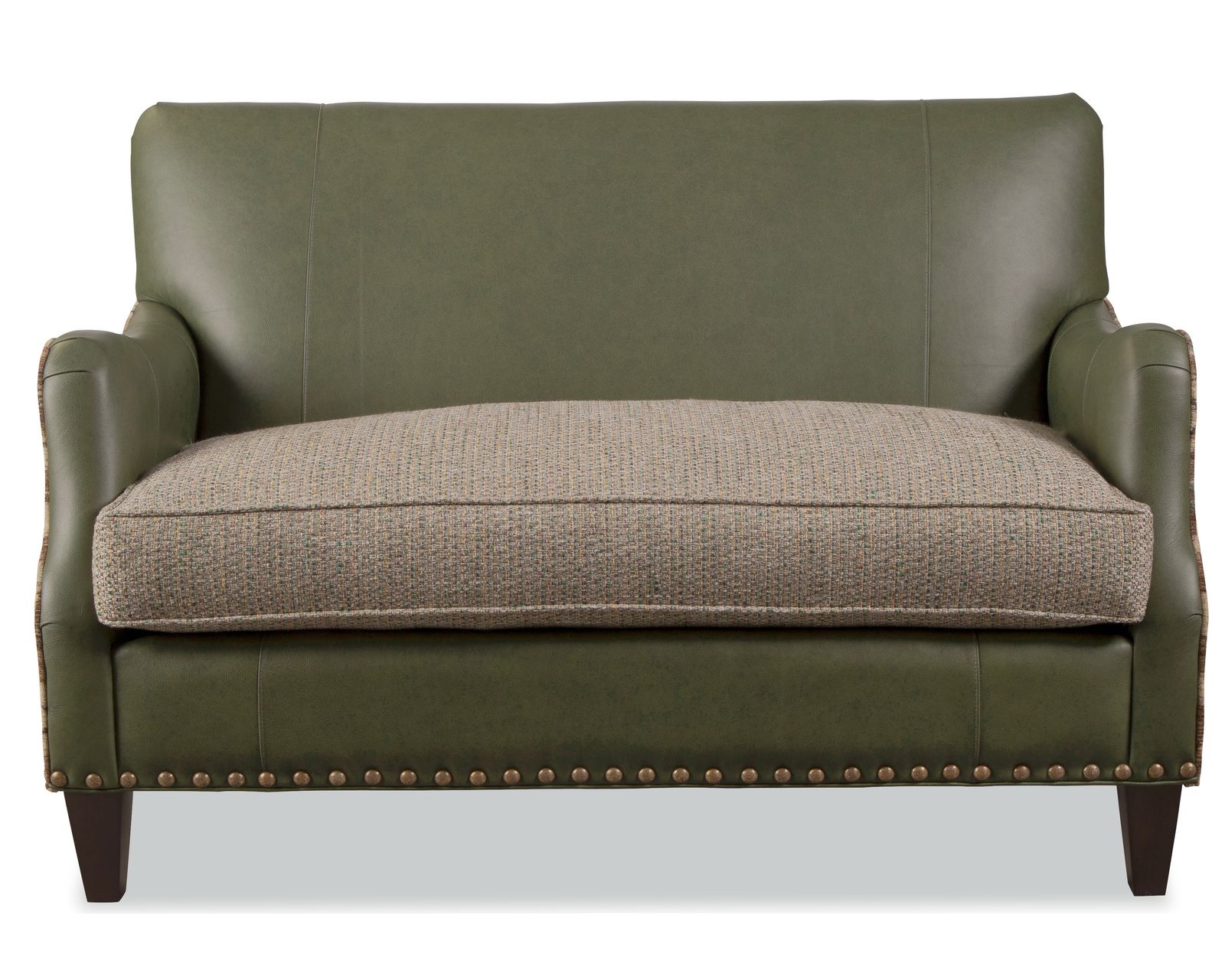 Zayden LF0503 Leather and Fabric Settee - Zayden LF0503 Leather and Fabric Settee
