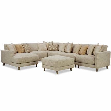 Layout M: Six Piece Sectional 115" x 151" (Ottoman Available)