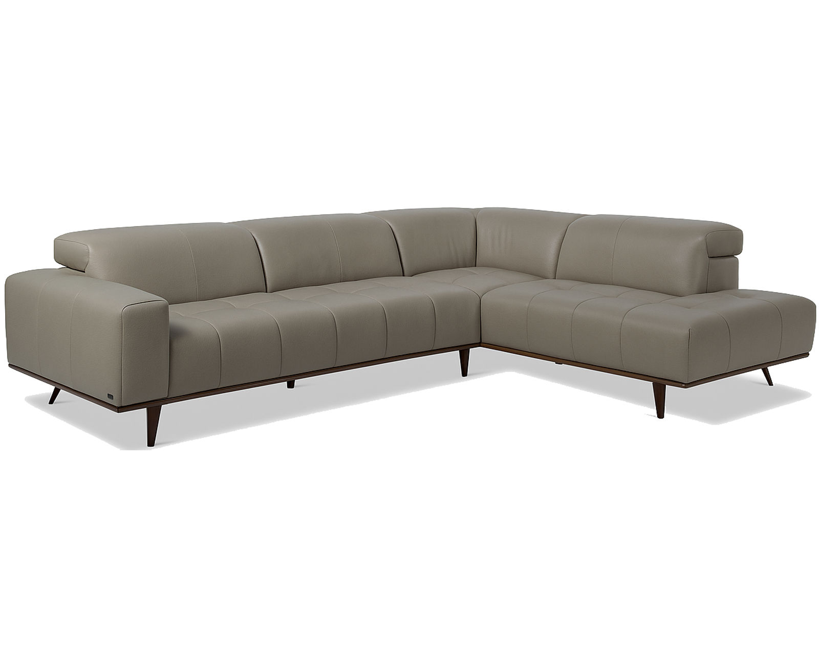 Scacco C293 Stationary Leather Sectional (+55 leathers) - Layout A: Two Piece Sectional 108" x 89"