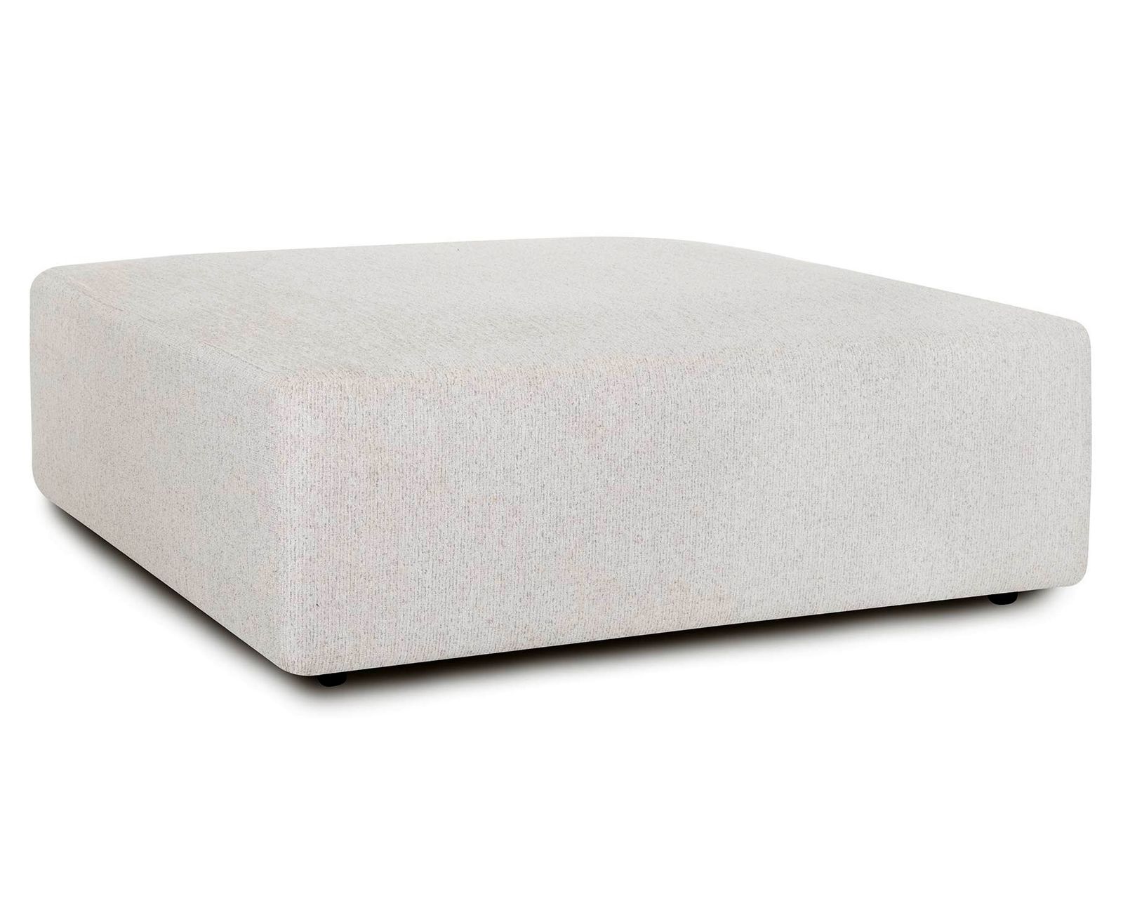 Strada 98" Wide Seat Sofa (Oversized Comfort. Clean Modern Style) - Strada 50" Square Cocktail Ottoman
