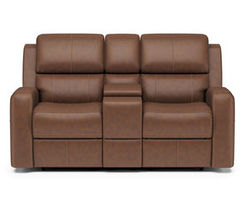 Linden Power Reclining Loveseat with Console and Power Headrests and Lumbar (946-72) ZERO GRAVITY (in stock)