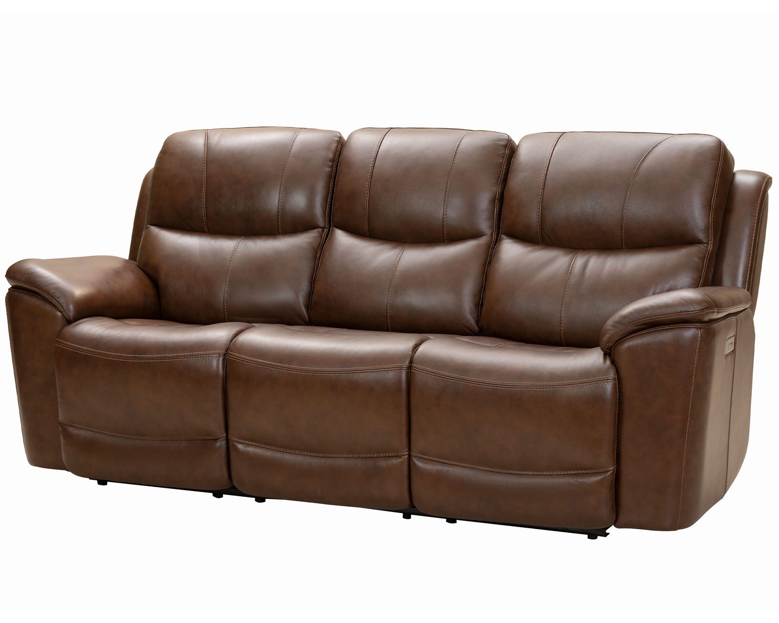 Kaden 88" Leather Power Headrest - Power Lumbar - Power Reclining Sofa (Brown) In stock - Kaden Leather Power Headrest - Power Lumbar - Power Reclining Sofa in Brown