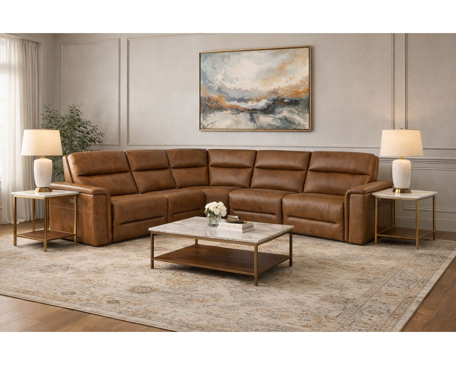 Kellan 4062 Power Headrest Power Reclining Sectional (standard and wide seat widths) +140 leathers - Luxury Seating, Smart Investment