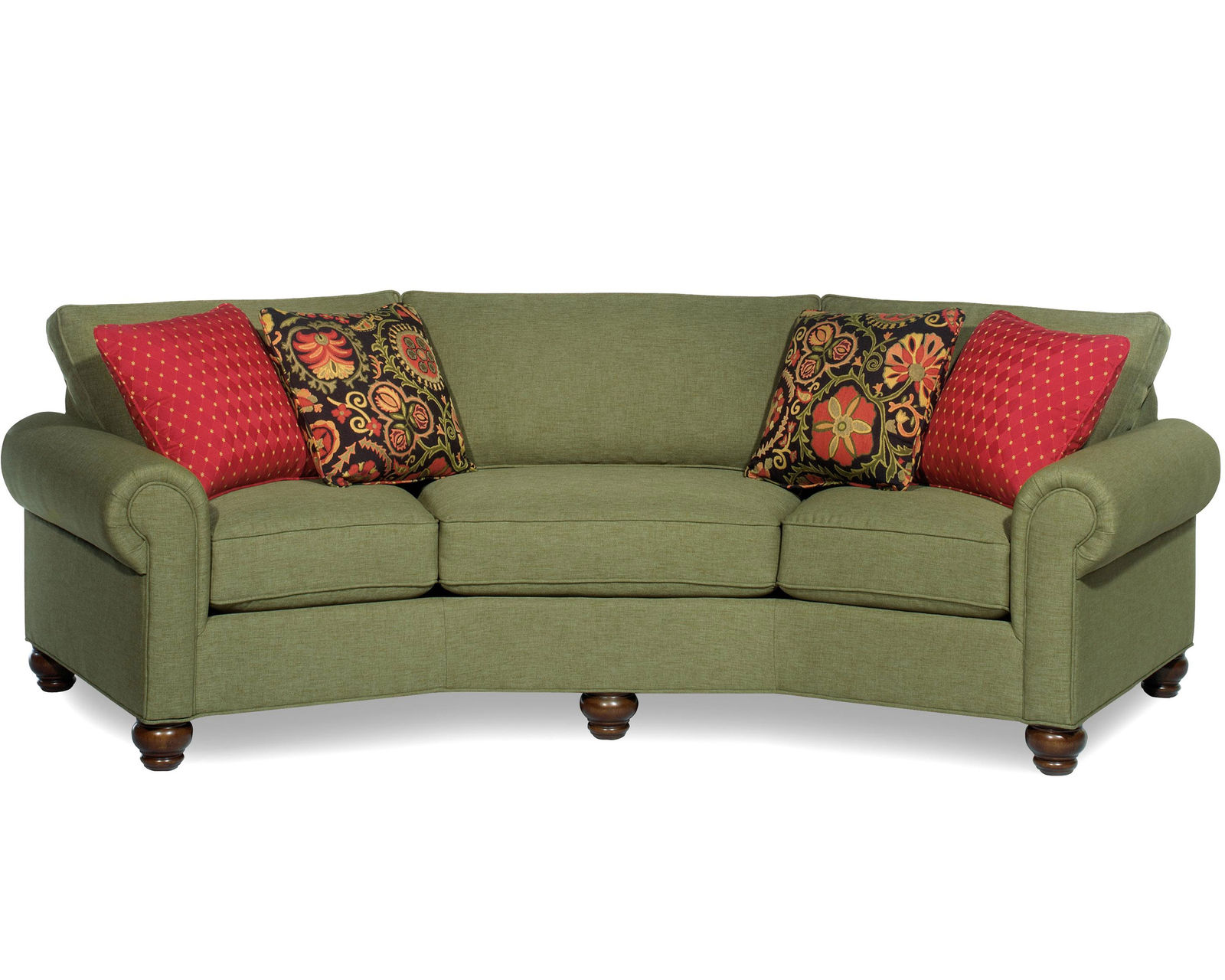 C9 Conversation Sofa (100+ Performance fabrics) Make it Yours - Features panel arm, box cushions and tapered legs