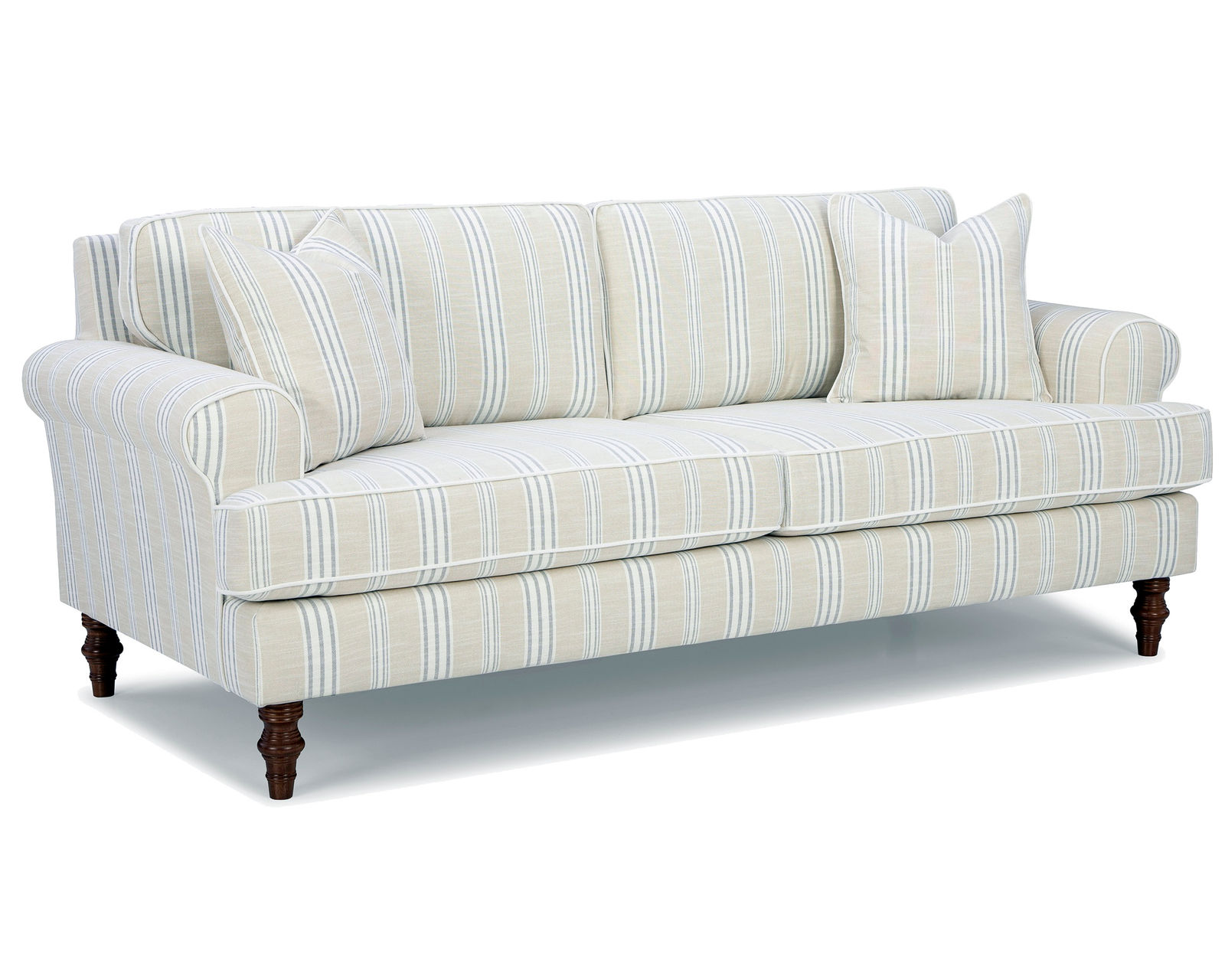 Erin & Ben Faulkner 86" Small Stripes Sofa ( +7 fabrics)  - Faulkner 86" Sofa