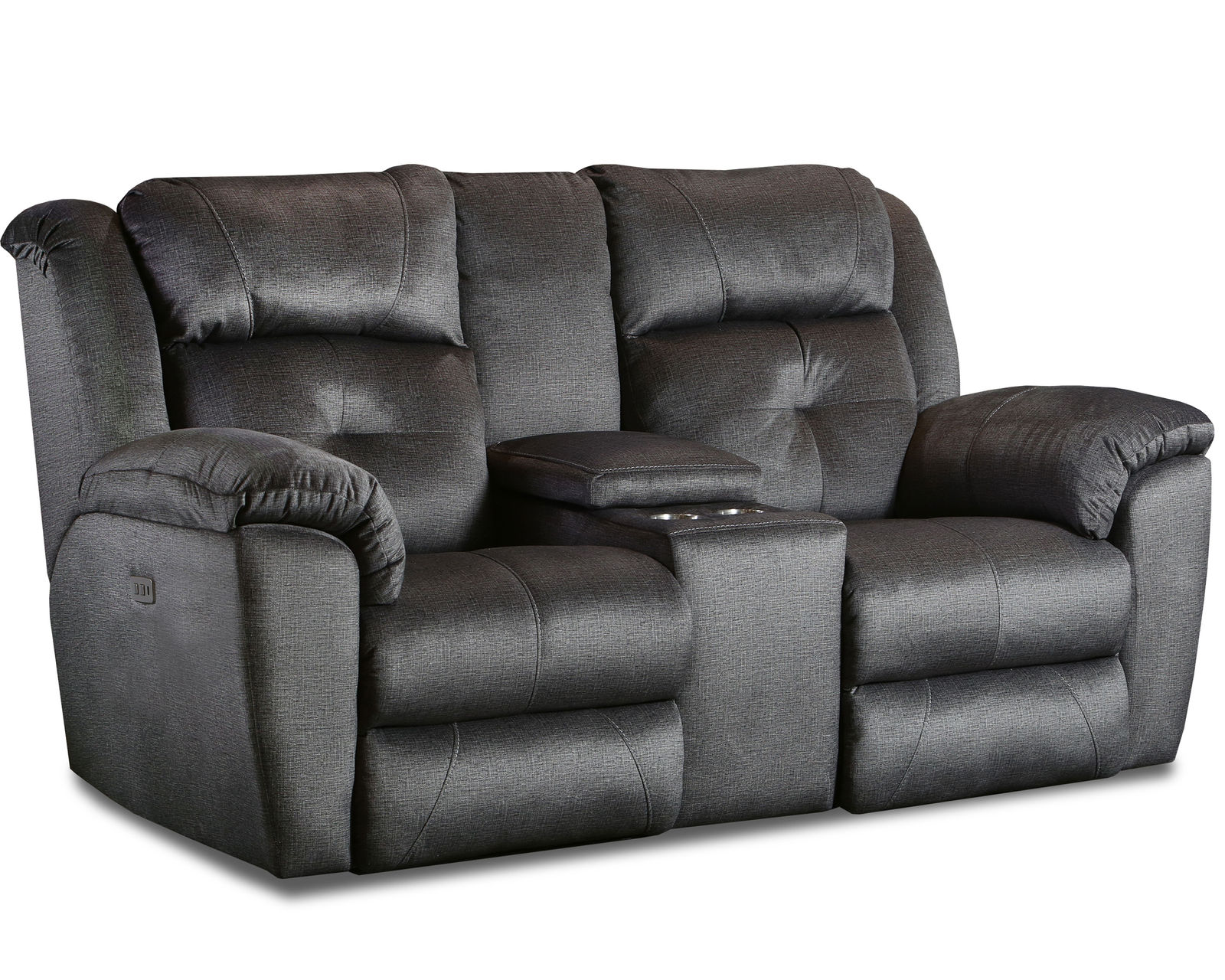 Vista 92" Reclining Sofa (+150 fabrics and leathers) - Vista Double Reclining Console Loveseat
