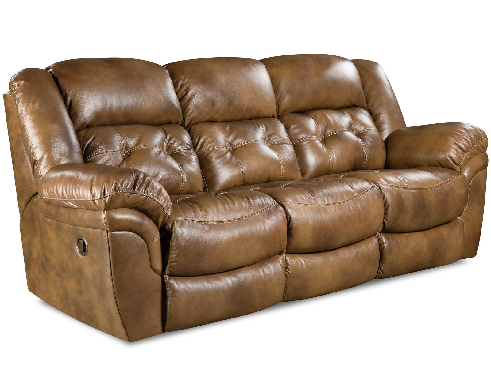 Denver 93" Double Reclining Leather Sofa Brown (In stock)