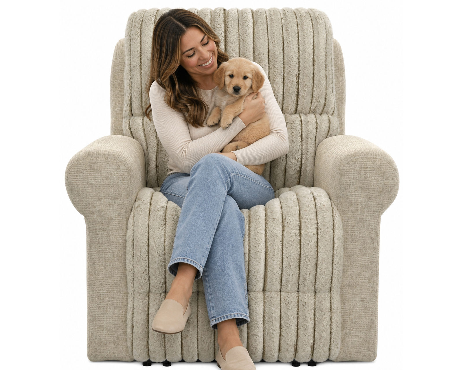 Foxy Rocker Recliner or Power Zero Gravity Recliner Fashion-Forward Comfort with Luxurious Faux Fur (two colors) - The Ultimate Seat for Everyday Relaxation.