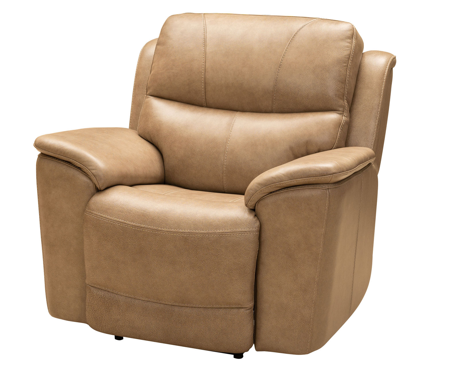 Kaden 88" Leather Power Headrest - Power Lumbar Power Reclining Sofa (Taupe) In stock - All leather everywhere your body touches