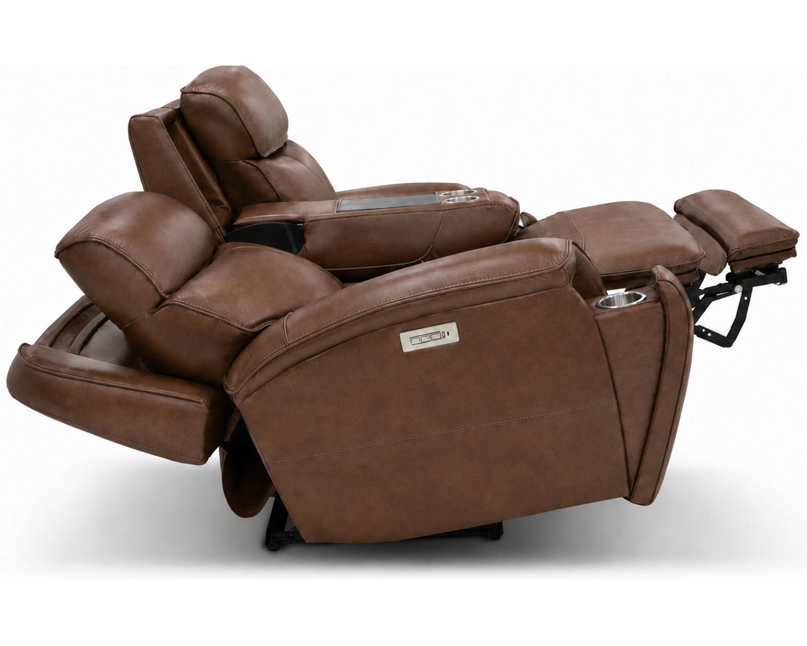 Walker 1580-72 Triple Power Leather 78" Reclining Console Loveseat (2 colors) - Comfort That Lasts. Quality You Can Feel.