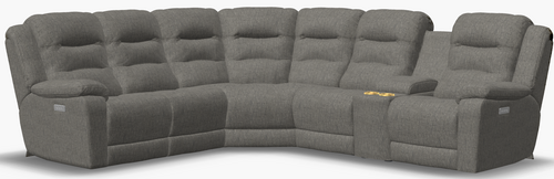 Layout B: Six Piece Sectional 110" x 123" (2 recliners)