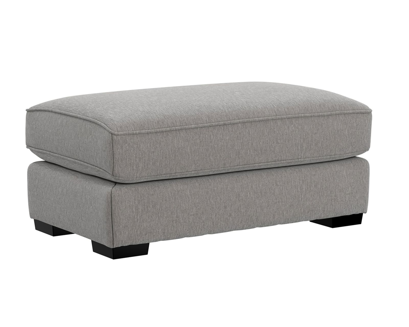 Alden 96" Oversized Sofa (2 colors) includes pillows -  Alden 26" x 45" Ottoman Shown in Fabric Stone