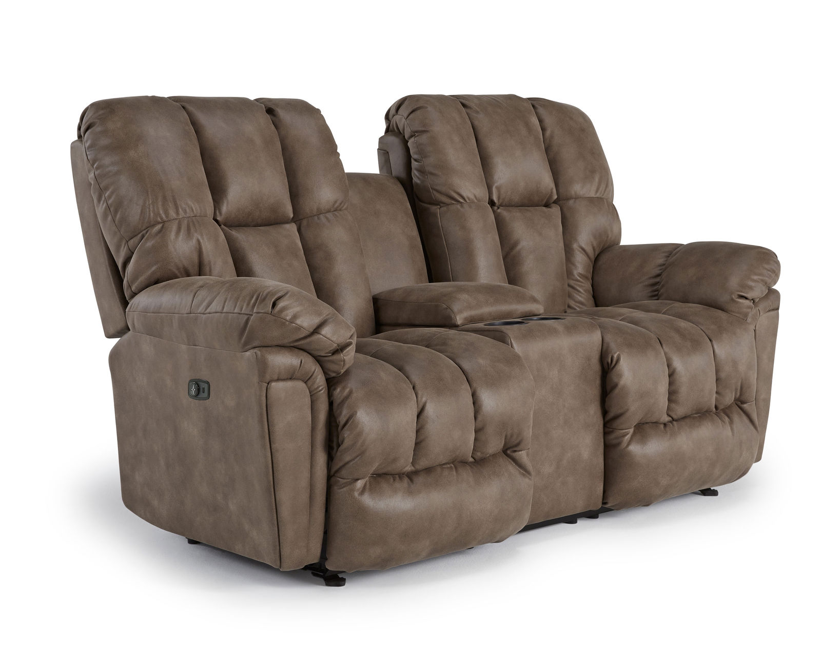 Lucas Double Reclining Sofa (+100 fabrics) 87" - Lucas Double Reclining Console Loveseat (Rocker Reclining Console Loveseat Availabled