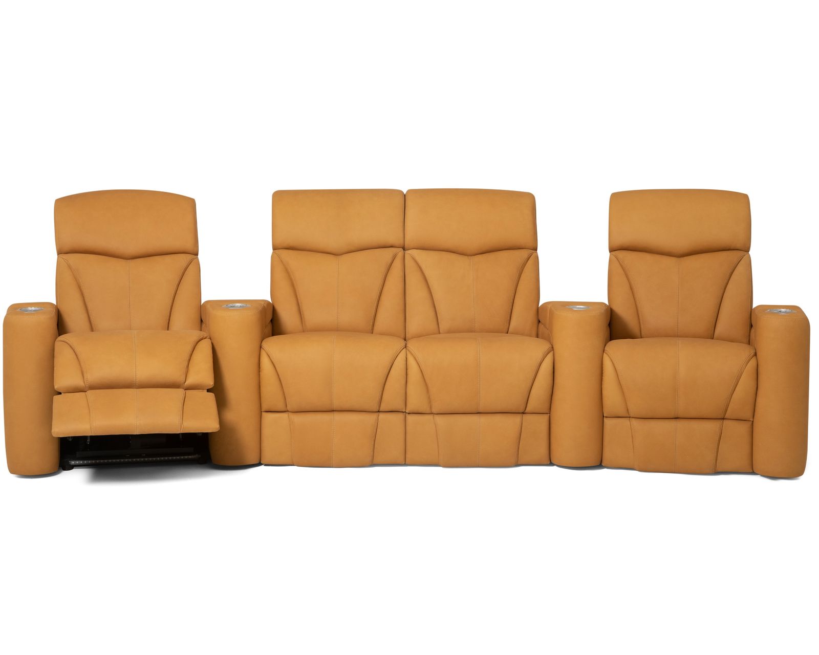 Vivid 41095 Triple Power Home Theater Sectional (+200 colors) - Triple Power - Power Recline, Power Headrest and Power Lumbar