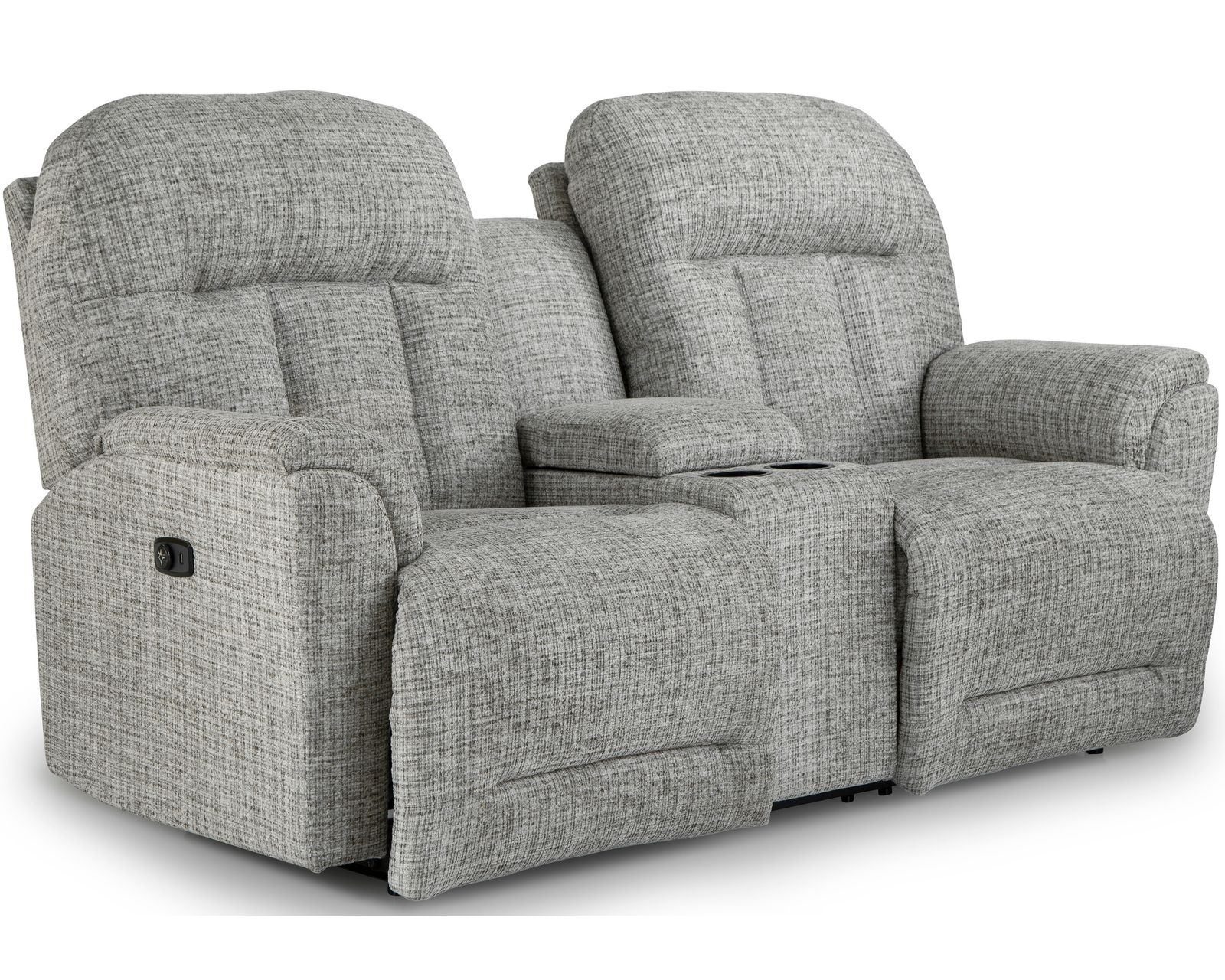 Suitably 88" Double Reclining Sofa (+100 fabrics) - Suitably Double Reclining Console Loveseat