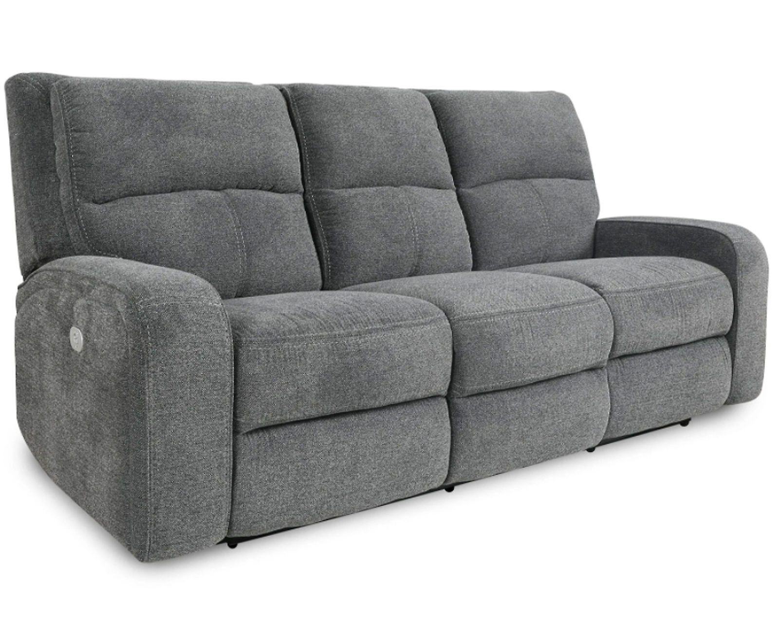 Polaris 84" Power Headrest Power Reclining Sofa Grey (In stock - Fast shipping)