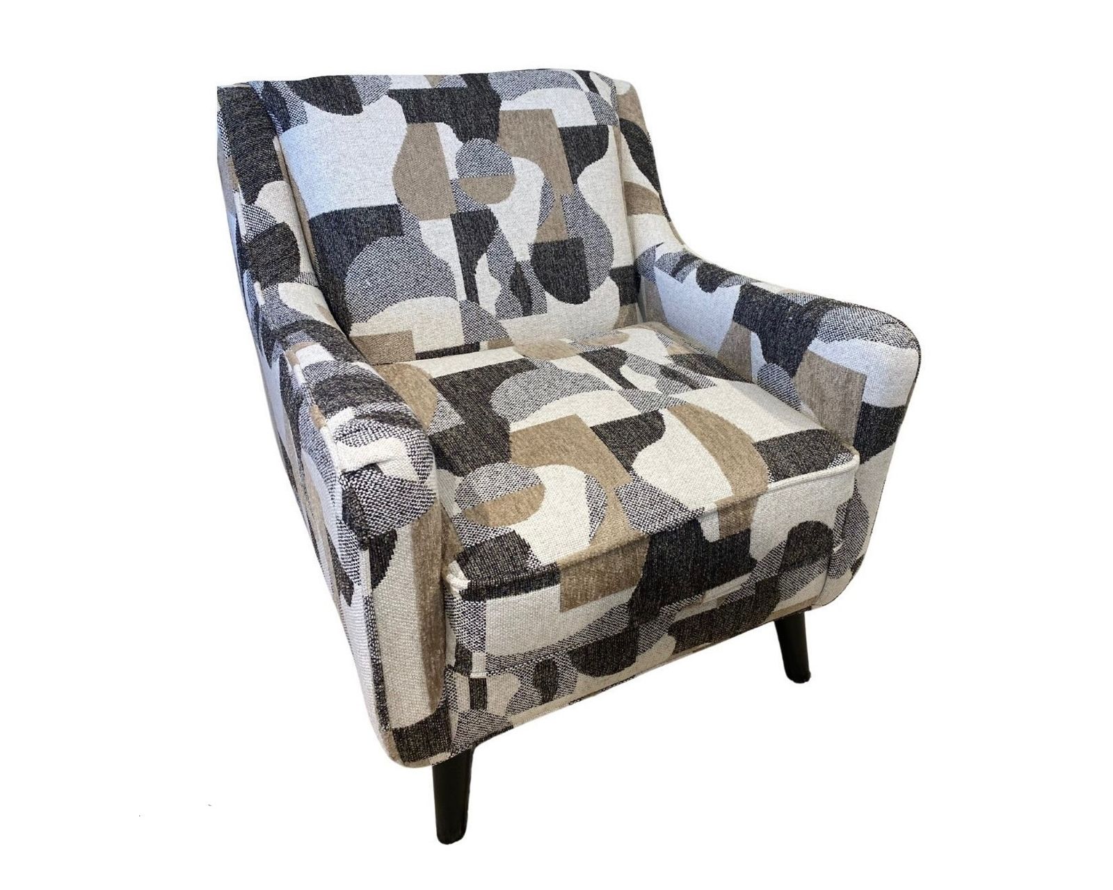 Gold Rush Antique Five Piece Sectional (includes pillows) 103" x 101.5" - Magique Fawn Accent Chair