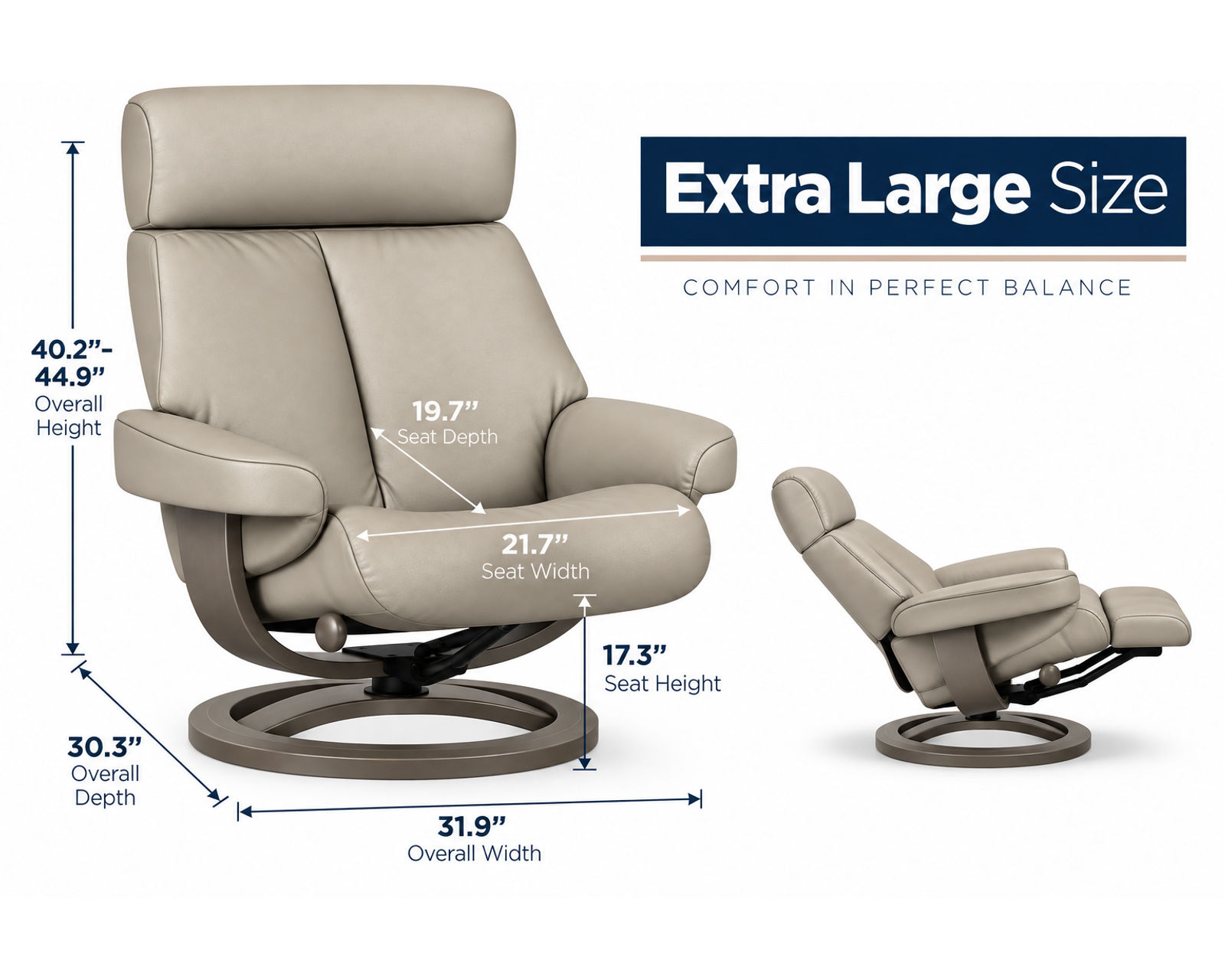 Nordic 85 Reclining Chair & Footstool (IN STOCK) Scandinavian Comfort. Personalized from Head to Toe - The Comfort You Want. The Quality You Expect. The Price You'll Love.