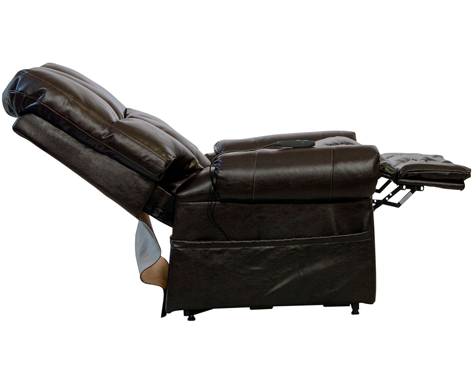 Stallworth Big Man’s Heavy-Duty Power Lift Full Lay-Out Chaise Recliner 450 Pounds Rated (2 colors) - Comfort at the Touch of a Button.