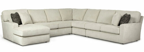 Layout O: Five Piece Sectional 65" x 129" x 127" (2 USB Chargers)