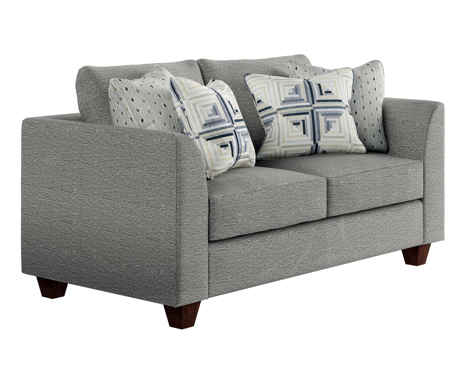 Palm Beach Iron 94" Sofa 28-00KP (includes pillows) - performance fabric - Palm Beach Iron 69" Loveseat - 28-01