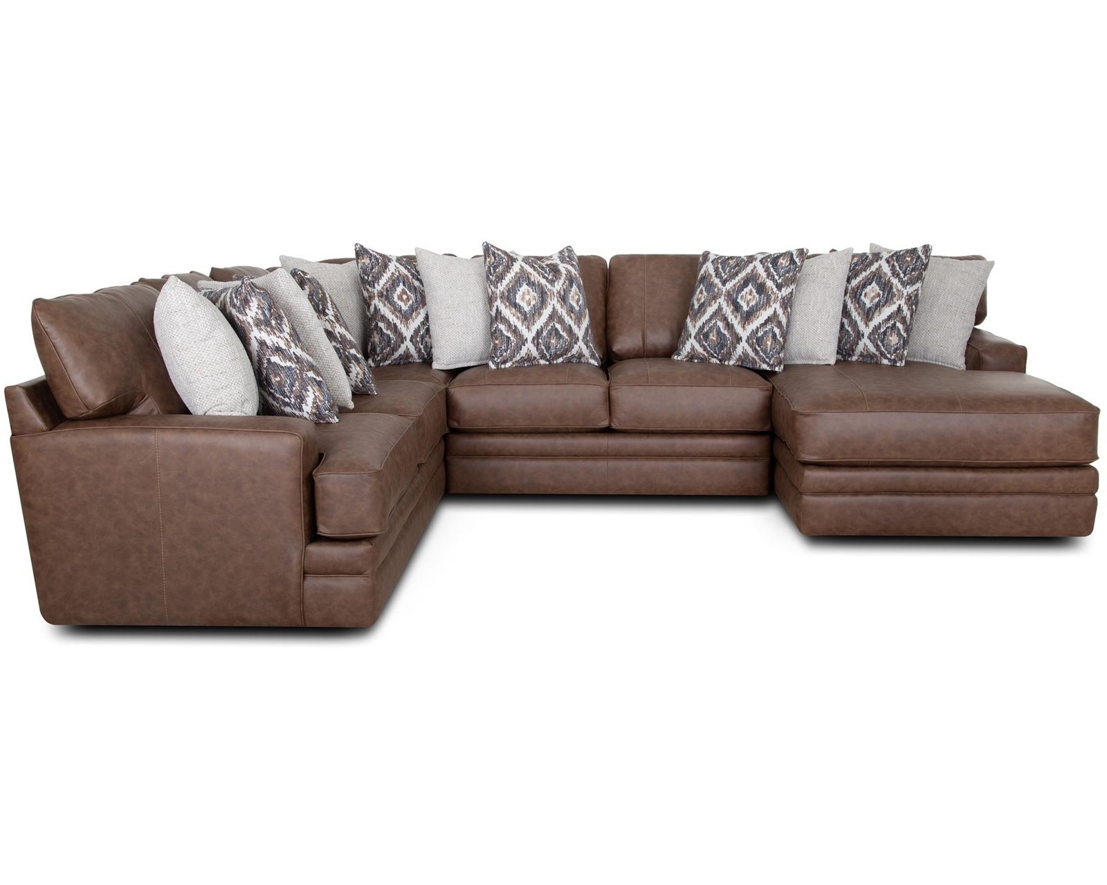 Asheville 934 Modular Sectional (Leather Look without the Leather Price) - Luxury Looks. Beautiful Rooms. Surprisingly Affordable.