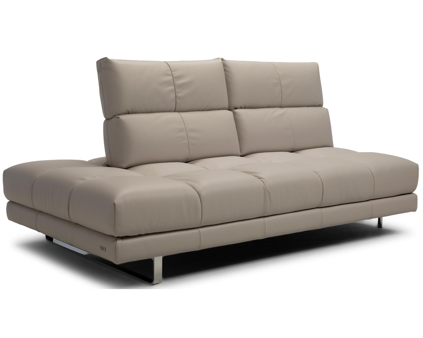 Roma X257 Sectional - adjustable seat depth (+50 leathers) - Roma Armless Chair with Left Terminal and Adjustable Back