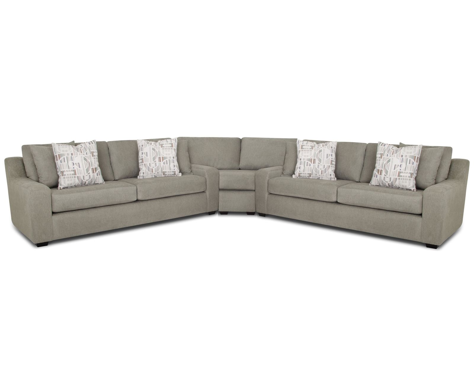 Juniper Three Piece Sectional (Comfort That Comes Together Beautifully) - Layout D: Three Piece Sectional 144" x 144" 