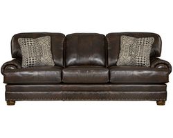 Roberto 94" Top Grain Leather Touch Sofa (Includes Pillows) In stock