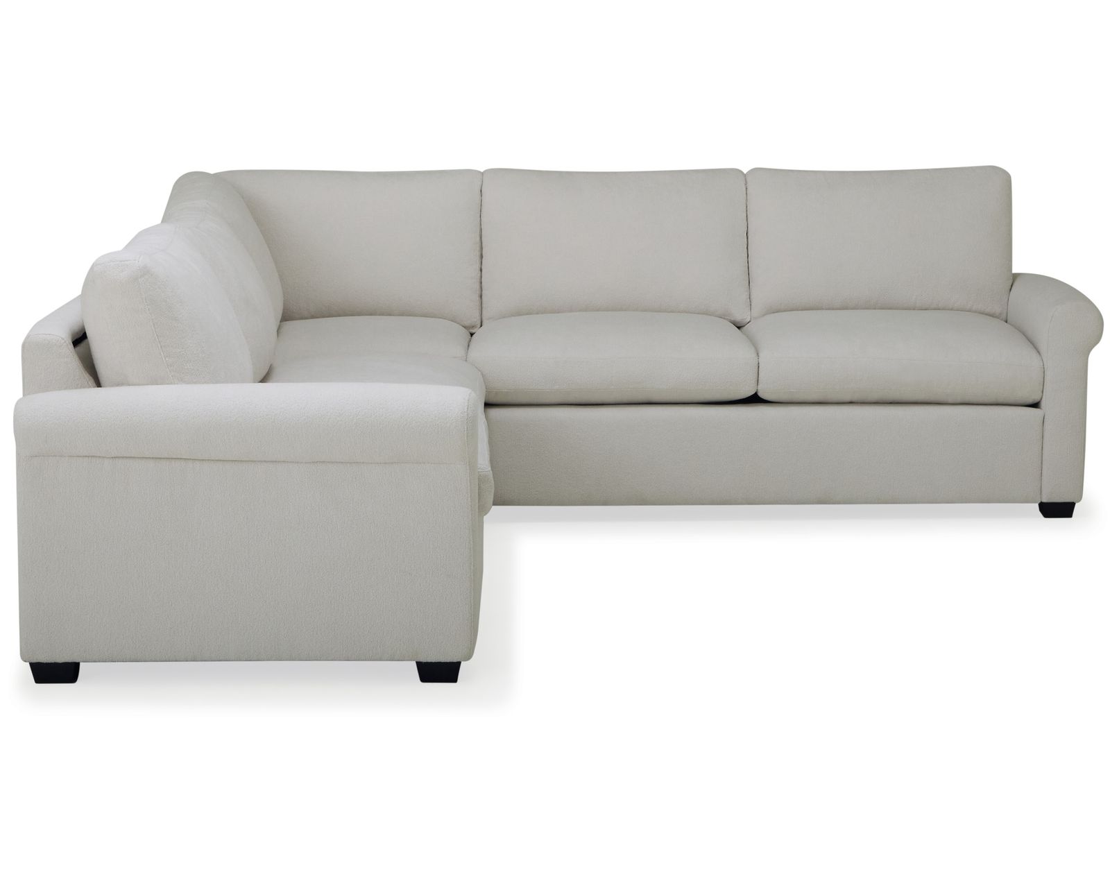 Madison 77656 Roll Arm Sectional (+60 fabrics) - Layout E: Two Piece Sectional 110" x 111"