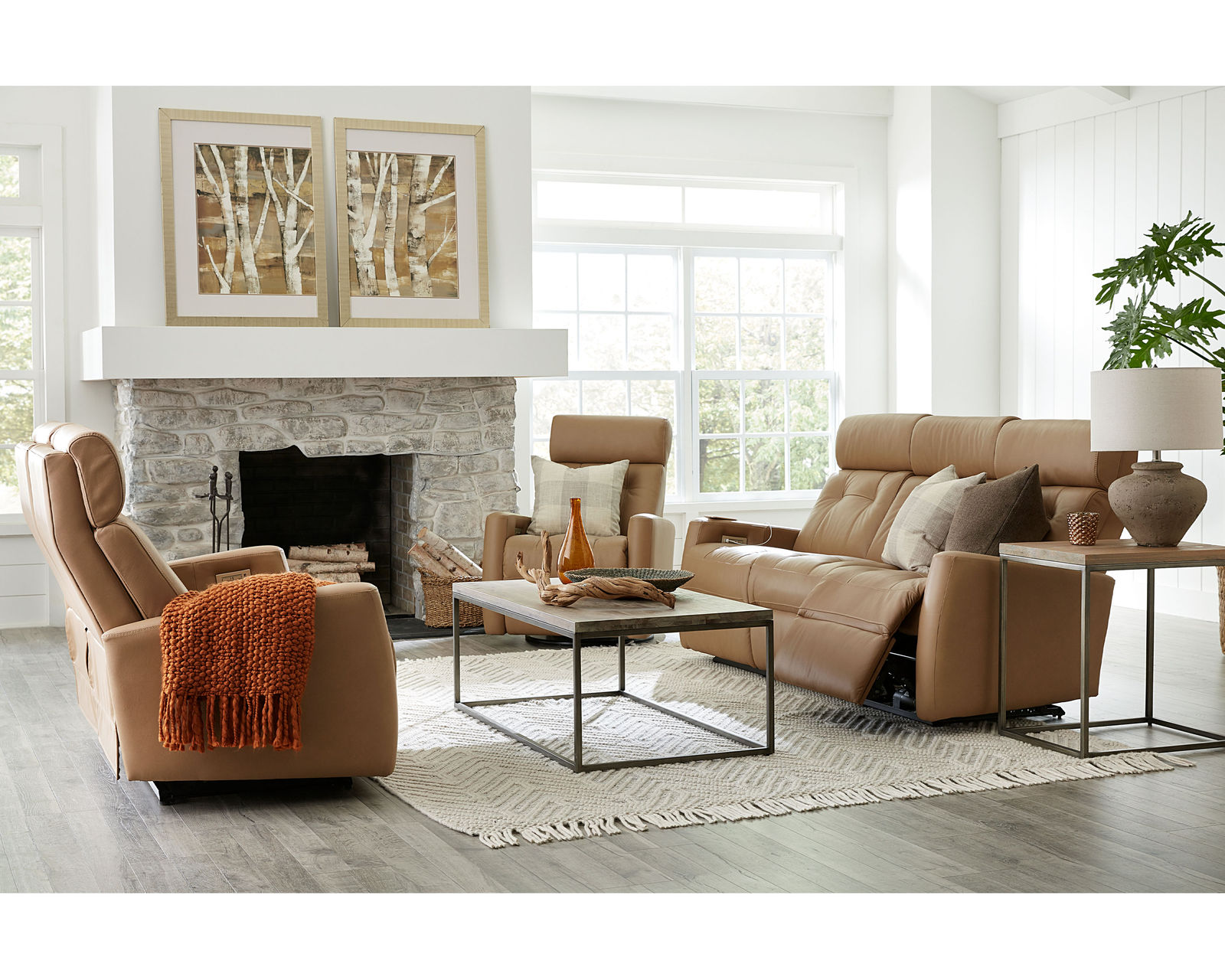 West Coast II 42204 Power Headrest Power Reclining Sofa (78") +100 leathers