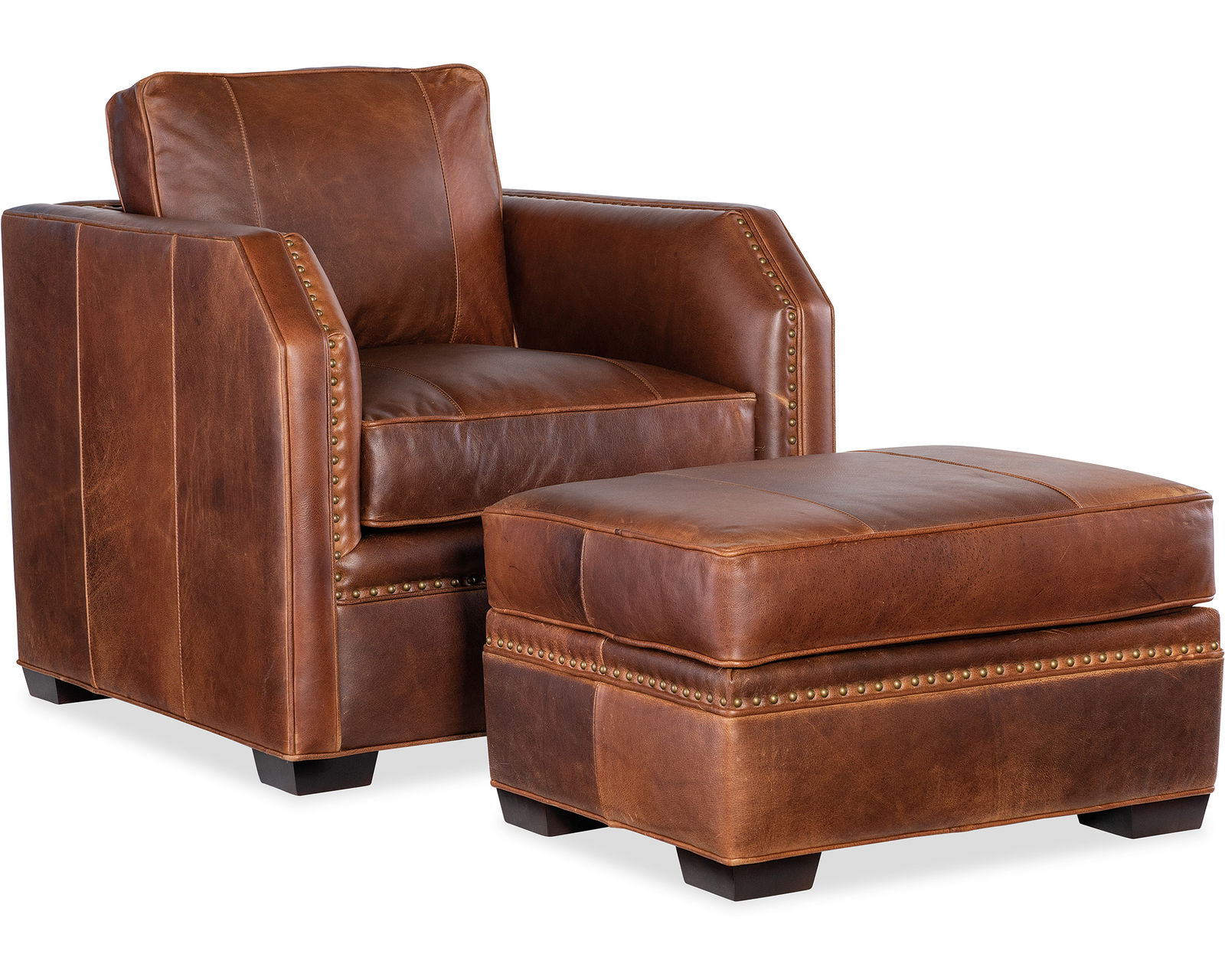 Bradington Young Sutton 641 Sofa (12 leathers) 8-Way Hand Tied - Sutton Stationary Chair 8-Way Hand Tie
