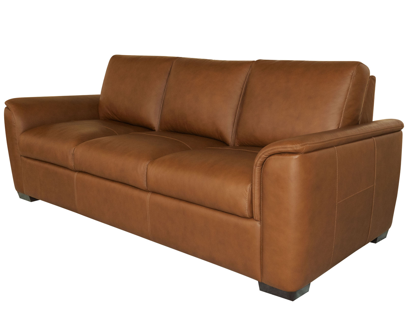 Henry 90" Leather Stationary Sofa (in stock)