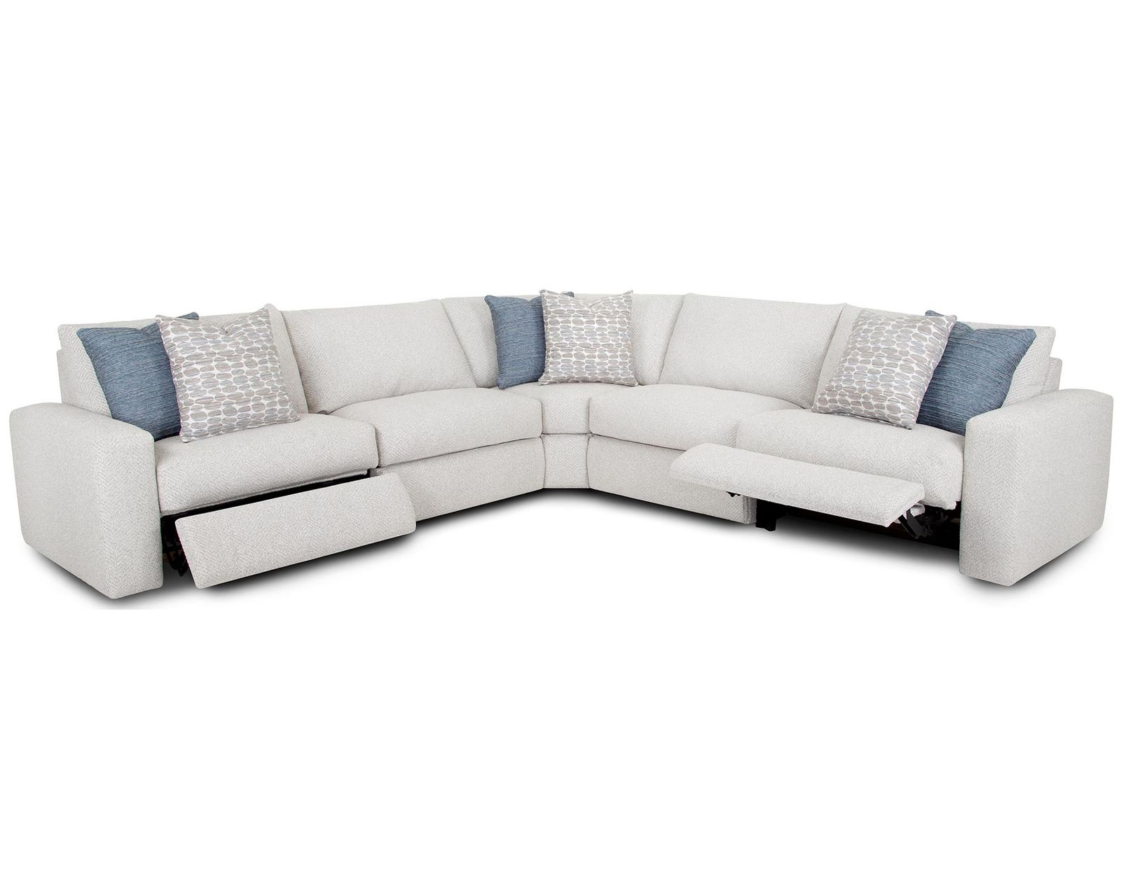Toronto 400 Modular Wide-Seat Power Reclining Sectional (Wide-Seat Comfort. Power Reclining. Designed Around You) 3 colors - Shown in Durable Polyester Color Oyster