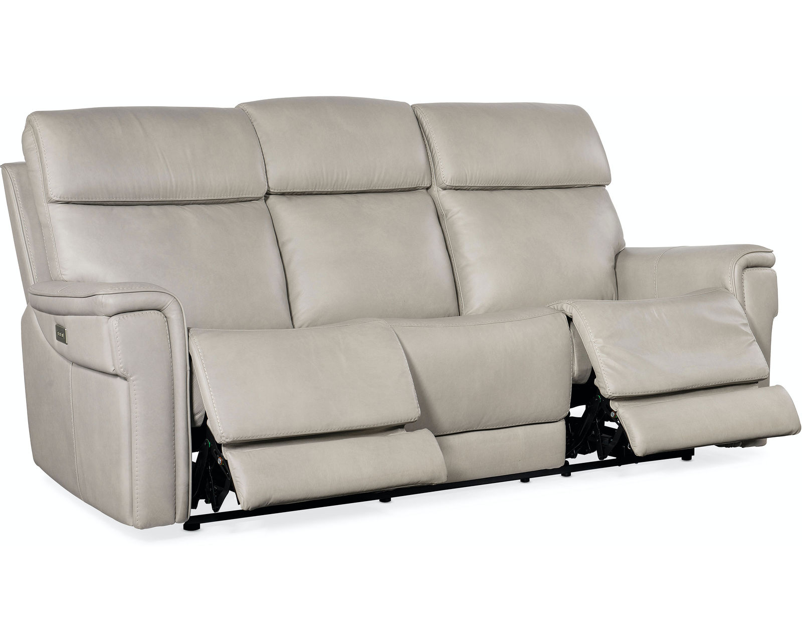 Lyra Leather Zero Gravity Power Sofa w/Power Headrest 89" (Ash) In stock - Lyra Zero Gravity Power Sofa Recliner with power headrest is generously scaled