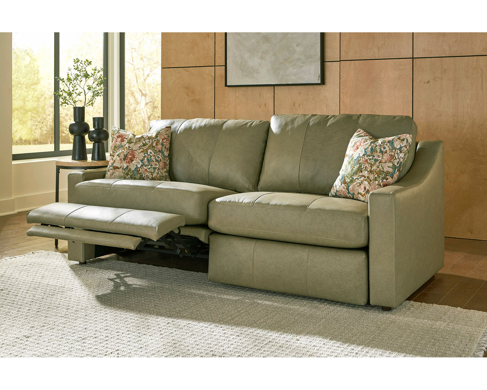 Cavrilly Incliner Leather Chair (+40 leathers) - Cavrilly 85" Leather Incliner Sofa