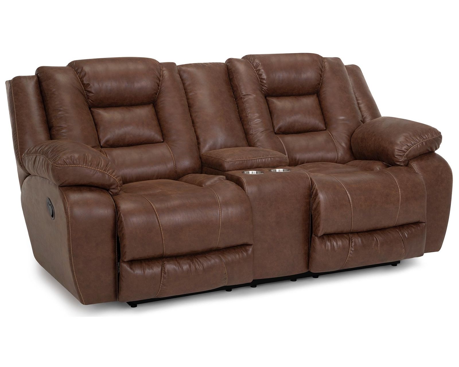 Hayworth 95" Leather-Like Power Reclining Sofa Pebble (The Look of Leather. The Comfort of Power.) - Includes Both Power Headrest and Power Recline