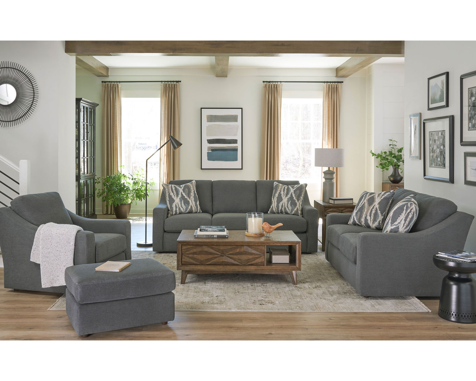 Caverra Stationary Sofa (+139 fabrics) 83.5" - Caverra Sofa