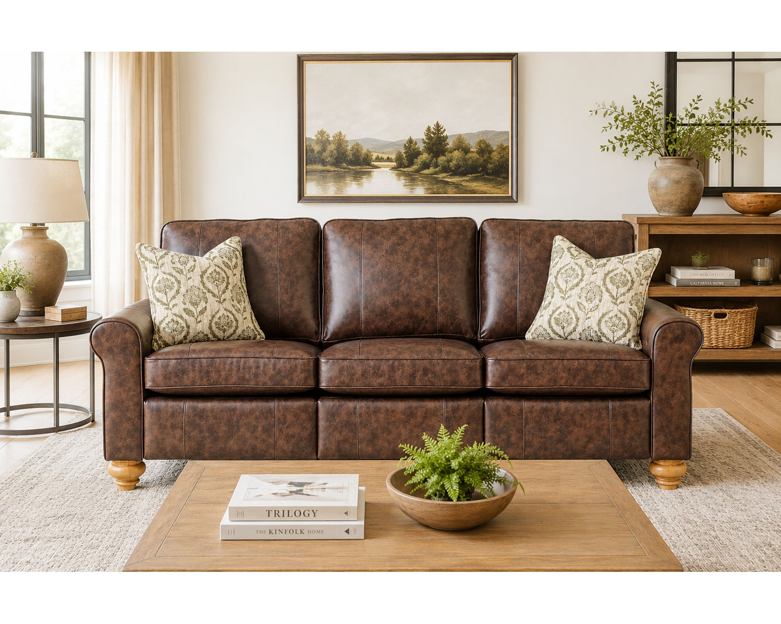 Weston 88" Leather Power Incliner Sofa (+40 leathers) - Premium Quality. Personalized for Your Home.