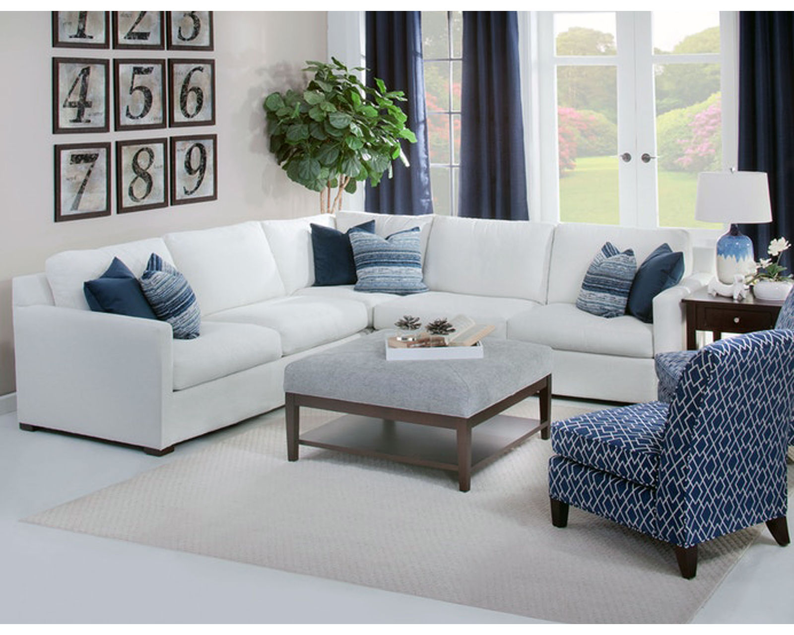 Bel Air Stationary Sectional (+69 fabrics) - Sectional Layout: F