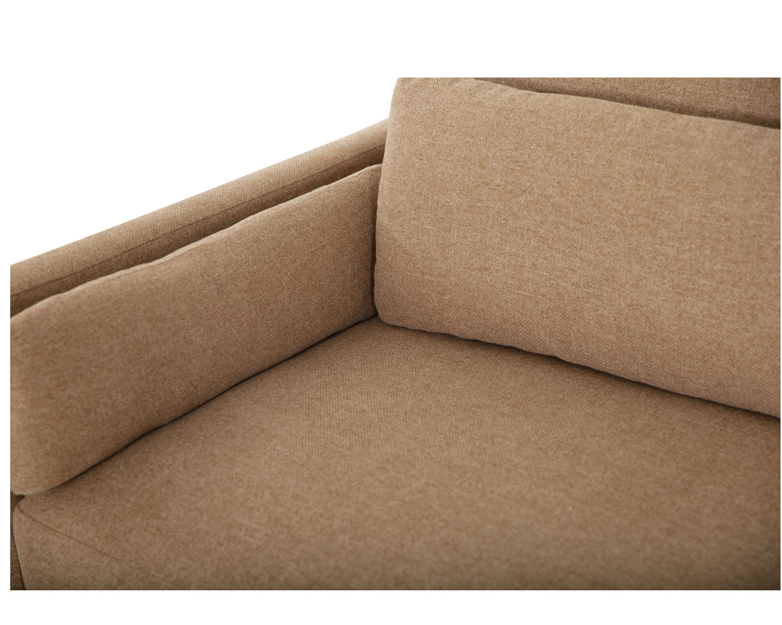 Shea 77646 Stationary Leather Sectional (100+ leathers) - Detail Arm and Inside Pillow