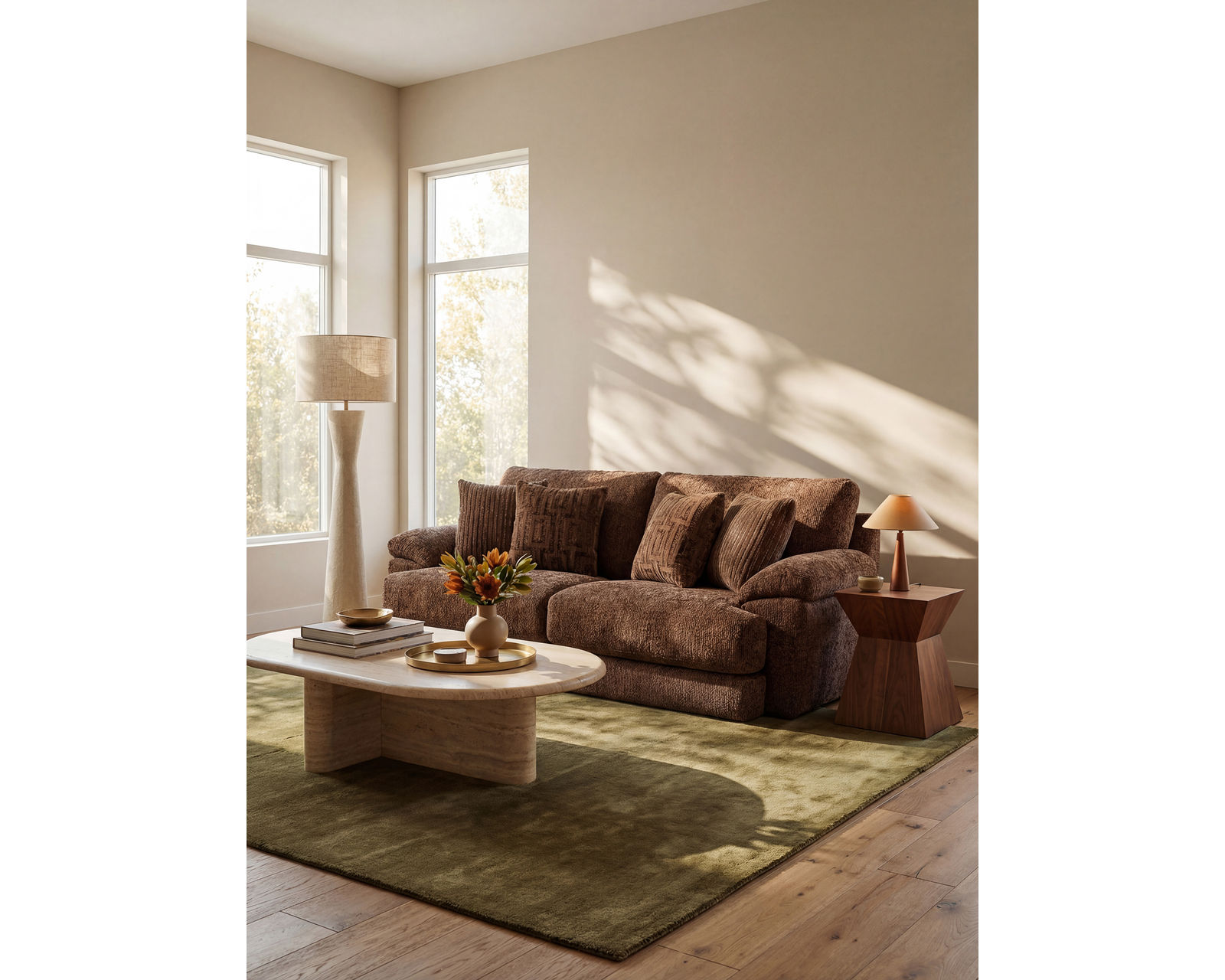 Jaden 93" Sofa (2 colors) includes pillows - Made for Living. Made in America.