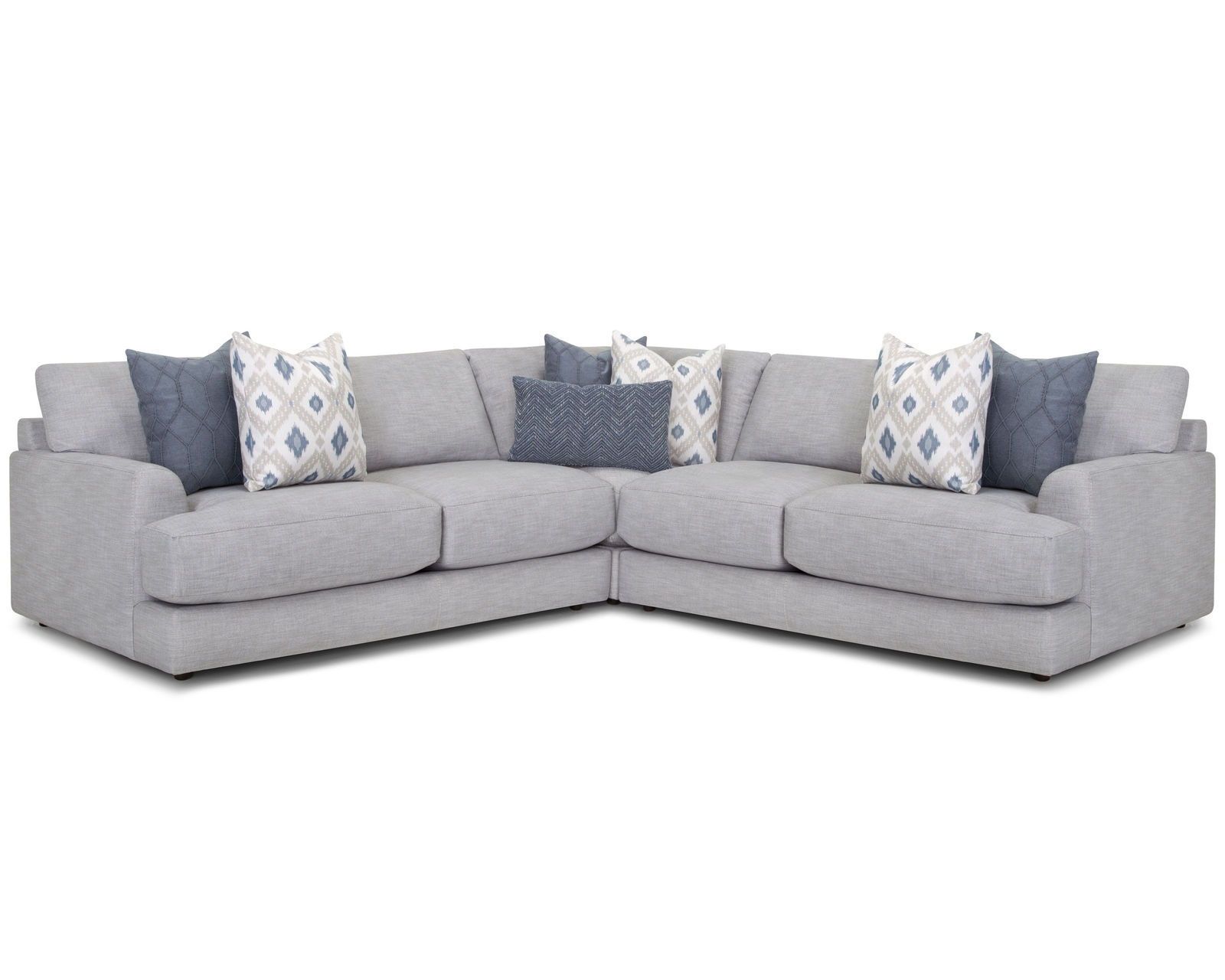 Indy 900 Modular Sectional (Infinity Chaise Comfort. Modular Freedom) - Layout F: Three Piece Sectional 108.5" x 108.5"