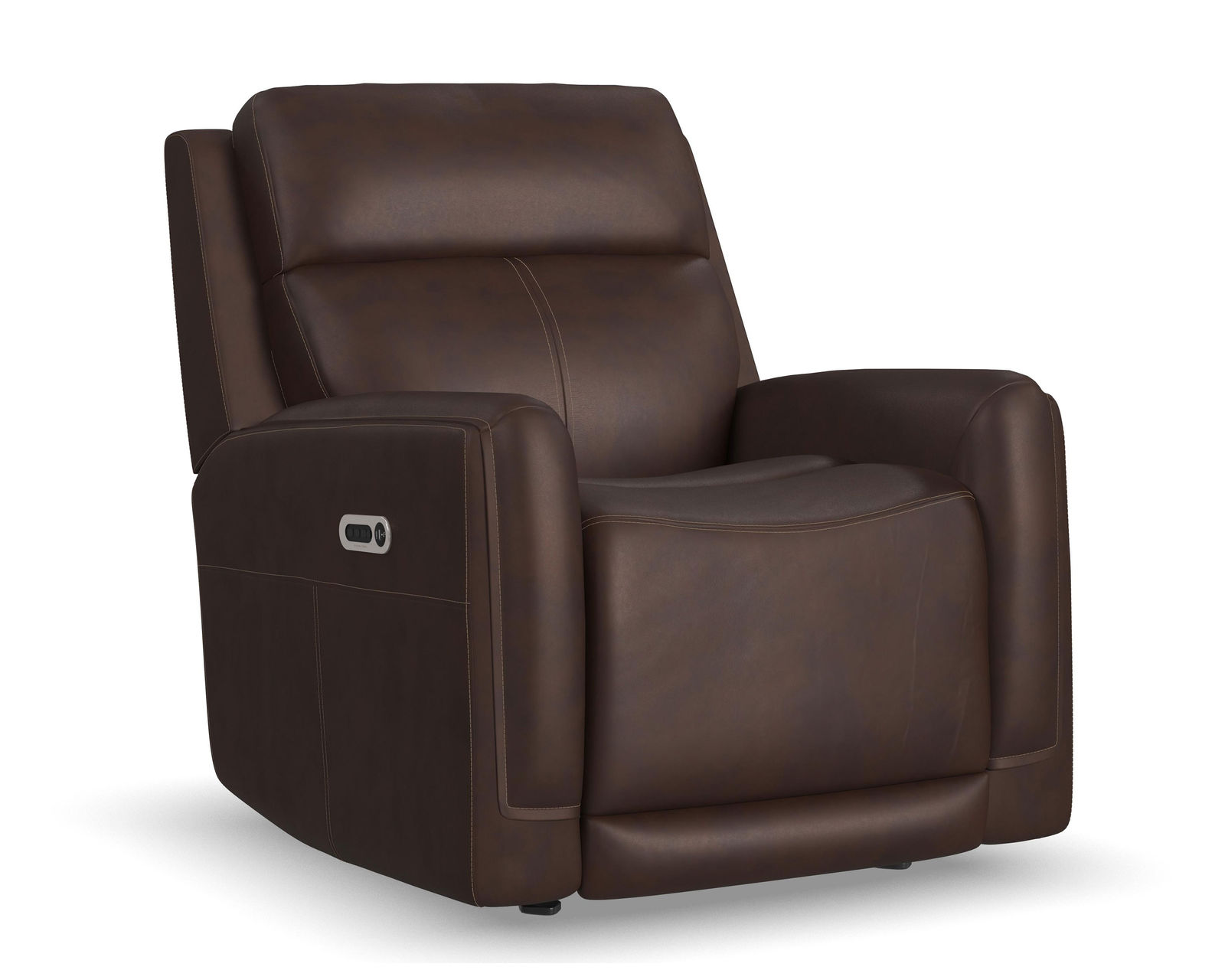 Alister 71" Leather Power Gliding Loveseat with Console, Power Headrests & Lumbar (+3 colors) in stock