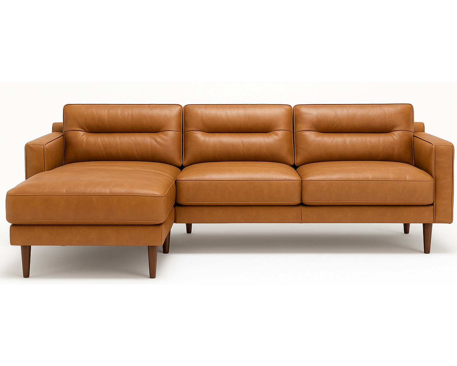 Remi 77159 Chaise Sectional (101" x 60") +100 leathers - Layout B:  Two Piece Sectional 60" x 101"